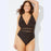 Chic Plus Size Open-Back Swimsuit