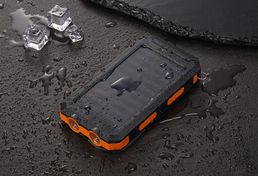 EcoCharge 20000mAh Solar Power Bank with Dual Headlights