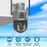 4K 8MP Dual Screen Solar Camera Free 256G memory card Outdoor Wireless WiFi PTZ Dual Lens Security Protection Auto Tracking CCTV
