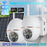 5MP Solar WIFI IP Camera 8000mAh Battery PTZ Surveillance Cameras Wireless PIR Human Tracking CCTV Outdoor HD Waterproof 5X Zoom