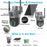4K 8MP Dual Screen Solar Camera Free 256G memory card Outdoor Wireless WiFi PTZ Dual Lens Security Protection Auto Tracking CCTV