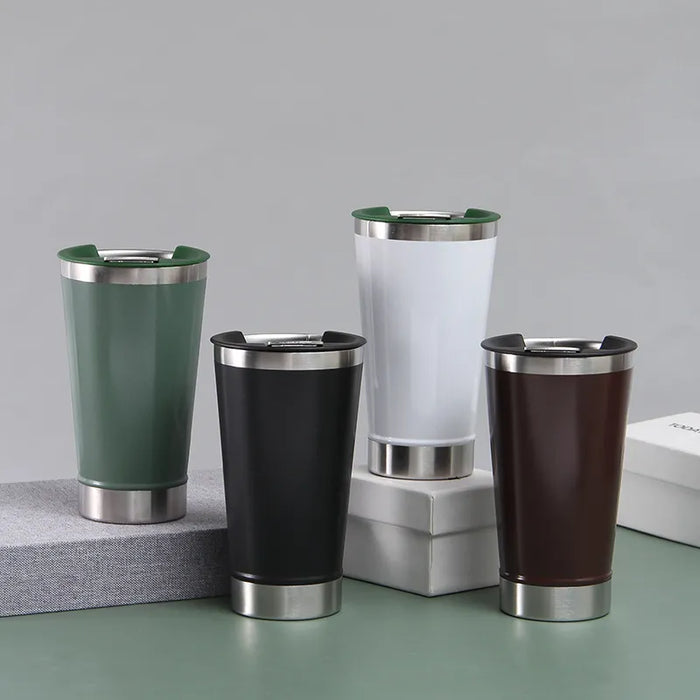 Dual-Use 304 Steel Tumbler & Opener