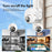 5MP Solar WIFI IP Camera 8000mAh Battery PTZ Surveillance Cameras Wireless PIR Human Tracking CCTV Outdoor HD Waterproof 5X Zoom