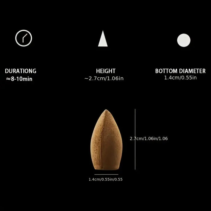 128 Scented Meditation Incense Cones