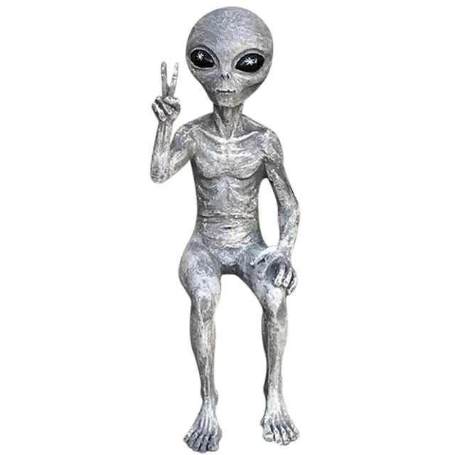 Space Intruder Garden Sculptures