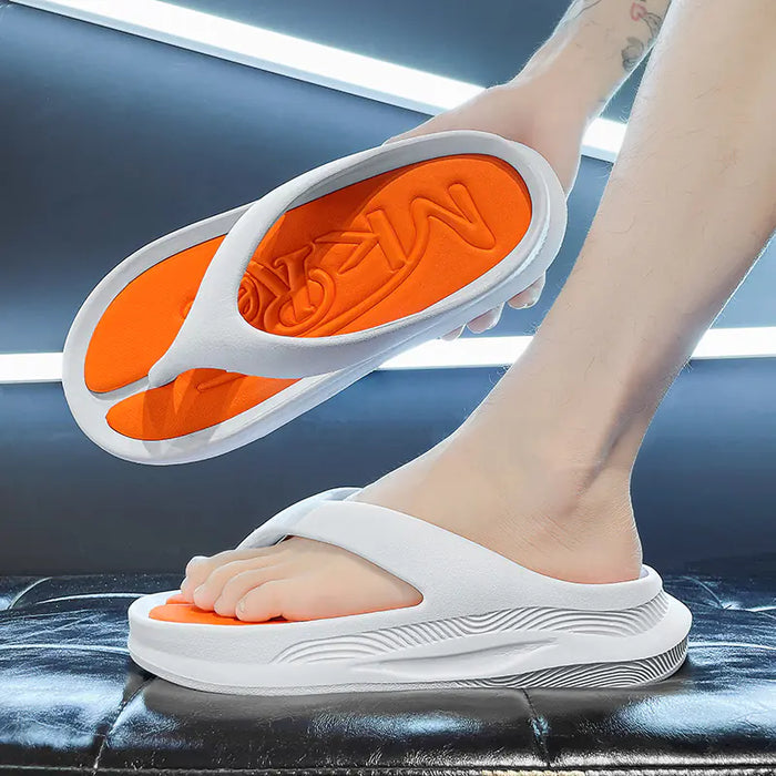 Men's Summer Beach Flip Flops - Durable Casual Sandals