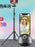Portable face-tracking stabilizer with dual-axis gesture control for mobile phones and tablets, featuring hands-free operation and rechargeable Type-C battery.