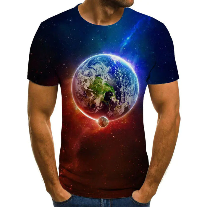 Cosmic Voyager 3D Men's Tee