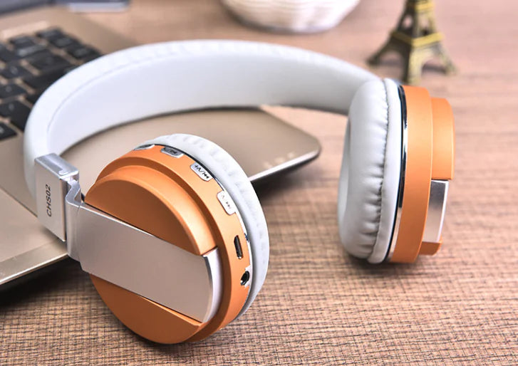 Bluetooth Over-Ear Headset with Card Slot