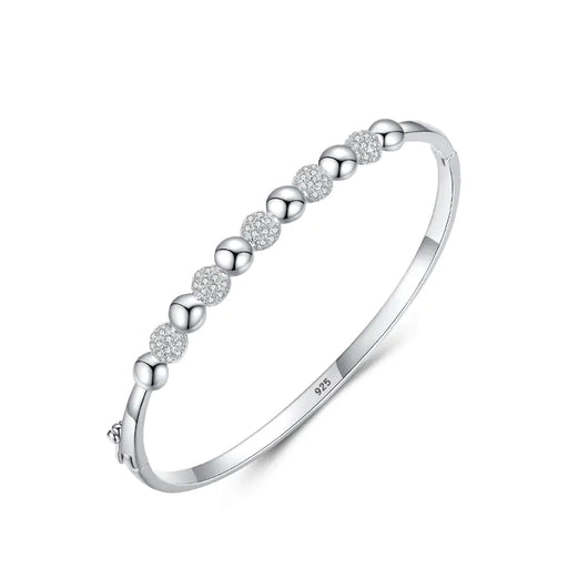 Elegant S925 Statement Silver Bracelet for Women