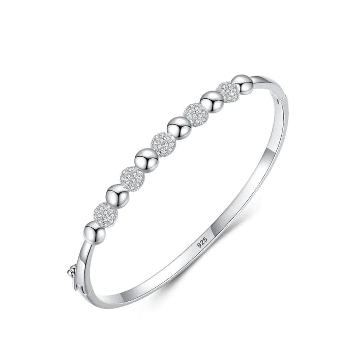 Elegant S925 Statement Silver Bracelet for Women