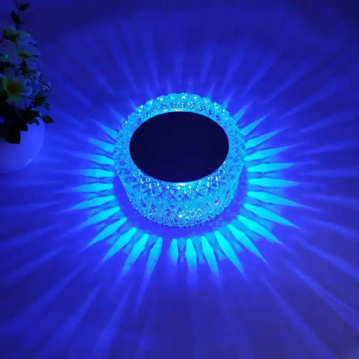 Multicolor LED Crystal Accent Lamp