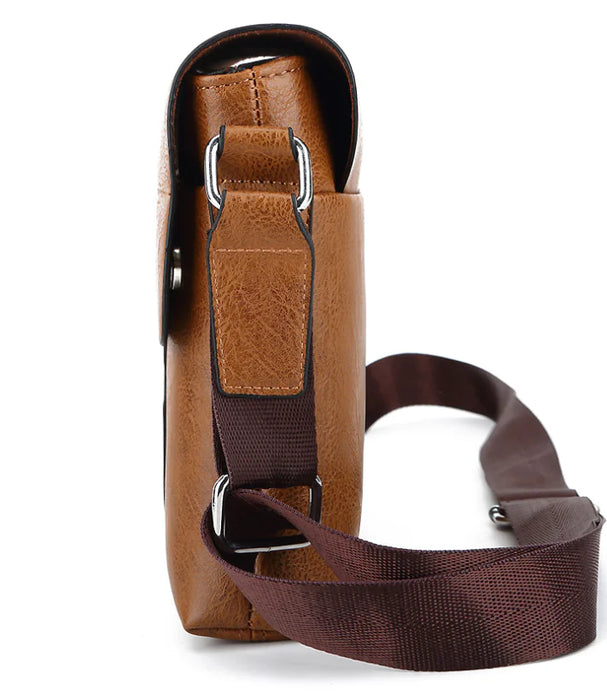 Chic PU Leather Cross-Body Bag