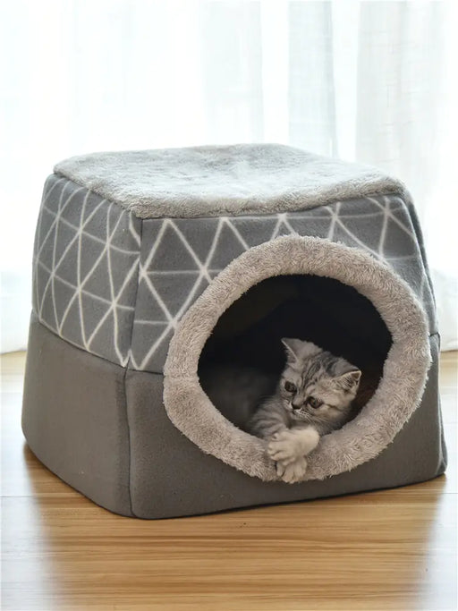 Dual-Comfort Pet Capsule Bed