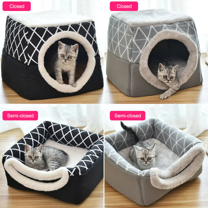 Dual-Comfort Pet Capsule Bed