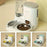 2-in-1 Automatic Cat Feeder and Water Dispenser Set with Stainless Steel Bowl - Detachable, Washable Pet Food & Water Station for Indoor Cats, Non-Electric, Easy-Clean Design