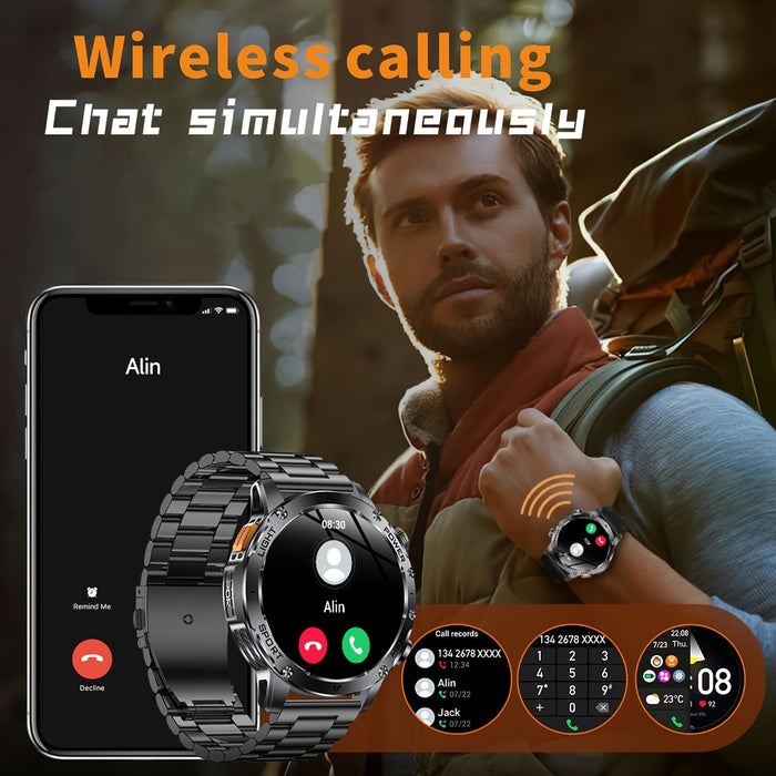 IPX8 New Multifunctional Smart Watch, Battery, Fitness Tracker, Call and Message Notifications, IPX8 High Quality, Flashlight, Calculator, Stopwatch, HD Full Touch Screen, Sports Data Recording, Gift Choice