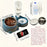 Pet Supplies Cat Automatic Feeder Integrated Pet Feeder, Automatic Water Dispenser, Anti-slip Tilted Stainless Steel Bowl, Cat and Dog Supplies Suitable for Cats and Dogs, No Batteries Required, No Power Supply, Cat Automatic