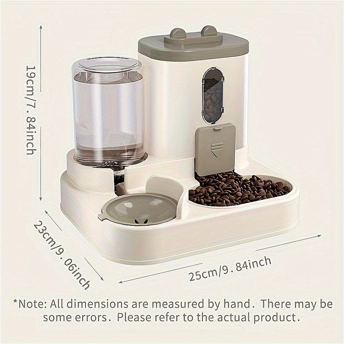 A Two-In-One Device Commonly Used for Feeding Cats And Providing Water, Combining Food And Water in One Unit. It Includes an Automatic Cat Feeder, Feeding And Watering Tools for Cats, Cat Water Dispensers, Bowls And Dishes fo