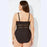 Chic Plus Size Open-Back Swimsuit