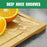 3pcs Bamboo Cutting Board Set, Wooden Thick Multipurpose Chopping Boards for Meat, Vegetables, Fruits, ldeal for Christmas, HalloweenThanksgiving, Valentine's, Mother's Day