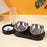 2-in-1 Pet Feeder and Water Dispenser, Stainless Steel & Plastic, Automatic Dual Bowl for Cats and Dogs, Easy Sloped Design, Durable Feeding Station