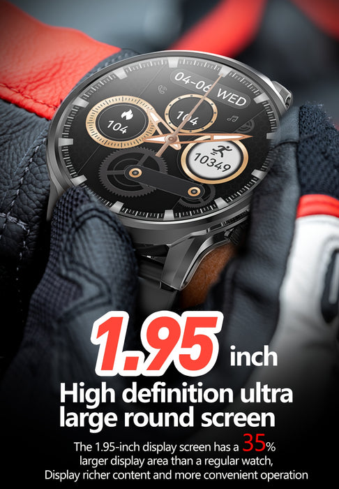 2025 New GPS Tracking Smartwatch, 1, 95-inch HD Large Screen, 500mAh Large Capacity Battery, Built-in 5, 2/3, 0 Dual Wireless Chip, Supports Wireless Calling, Multiple Sports Modes, Suitable for iPhone and Android, Zinc Alloy