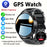2025 New GPS Tracking Smartwatch, 1, 95-inch HD Large Screen, 500mAh Large Capacity Battery, Built-in 5, 2/3, 0 Dual Wireless Chip, Supports Wireless Calling, Multiple Sports Modes, Suitable for iPhone and Android, Zinc Alloy
