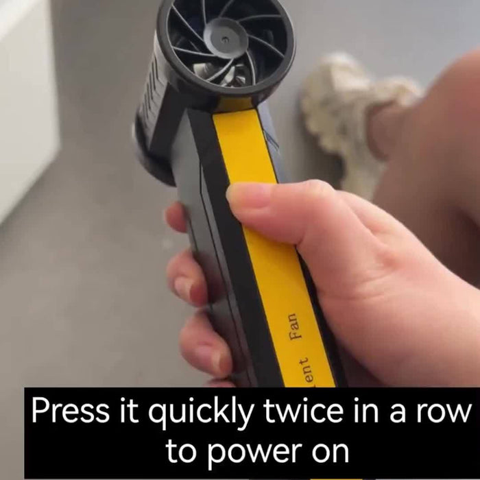 380000RPM Portable Turbo Violent Fan - 3-Speed Cordless Air Duster | 10000mAh USB-C Rechargeable | Cooling Handheld Turbo Jet Blower for Dust, Snow, Camping, Keyboard Cleaning - Ultimate Men's Gadget Gift