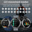 Outdoor GPS Sports Watch, AMOLED Large-screen Men's Smartwatch, Fitness Watch, Compass Altitude and Air Pressure Measurement Outdoor Watch, Activity Tracker with Wireless Calling and Message Notification, 100+ sports modes, s