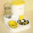2-in-1 Automatic Cat Feeder and Water Dispenser Set with Stainless Steel Bowl - Detachable, Washable Pet Food & Water Station for Indoor Cats, Non-Electric, Easy-Clean Design