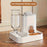 2-in-1 Automatic Cat Feeder & Water Dispenser - Neck-Friendly Anti-Choking Design, Leak-Proof Pet Station with Spill-Proof Lid, Multi-Compartment Food & Water Dispenser for Busy Cat Owners, Indoor Pet Feeder & Water Dispenser