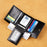 Vintage Oil Wax Layer Cowhide Men's Wallet, RFID Anti-theft Card Folding Genuine Leather Wallet, Large Capacity Multi-Card Credit Card Holder, Transparent ID Document Card Holder, 12 Bank Card Slots, 2 Transparent ID Document