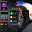 AI voice assistant high-definition touch screen - multifunctional 2.1-inch smartwatch, LED flashlight, sedentary reminder/music control, remote camera control, as well as high-quality smartwatch with wireless calling, message