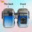 1pc USB Rechargeable Dual Arc Plasma Lighter with Flashlight - Portable Electronic Igniter for Outdoor Survival, Emergency & Exploration, Transparent Green & Yellow Design, Perfect Gift for Men and Women