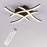Contemporary Dual Ring LED Ceiling Light