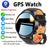 2025 New GPS Tracking Smartwatch, 1, 95-inch HD Large Screen, 500mAh Large Capacity Battery, Built-in 5, 2/3, 0 Dual Wireless Chip, Supports Wireless Calling, Multiple Sports Modes, Suitable for iPhone and Android, Zinc Alloy