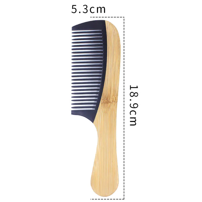 Eco-Friendly Bamboo Hair Styler - Static-Free