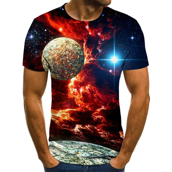 Cosmic Voyager 3D Men's Tee