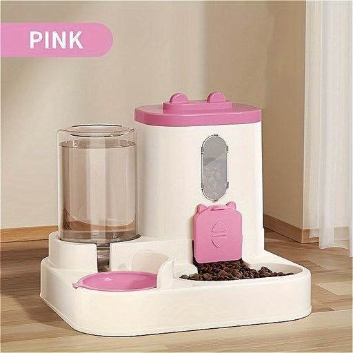 A Two-In-One Device Commonly Used for Feeding Cats And Providing Water, Combining Food And Water in One Unit. It Includes an Automatic Cat Feeder, Feeding And Watering Tools for Cats, Cat Water Dispensers, Bowls And Dishes fo