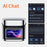2025 new AI real-time translation Bluetooth headset, Smart LCD Touch Screen, ANC ENC Wireless Tws Earphones Noise Cancellation Headphone Digital Display Touch Screen Bluetooth Earbuds