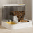 2-in-1 Cat Feeder and Water Dispenser - Leak-Proof, Automatic Pet Bowls for Cats