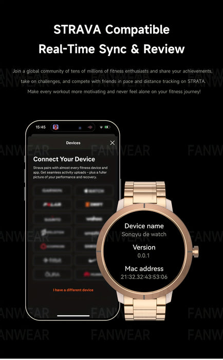 Fanwear 2025 New GPS smart watch, Men's Women's outdoor sports GPS smart watch, built-in dual-frequency GPS, built-in high-end chip: atctions 3085S compass altitude pressure 5ATM High Quality swimming, automatic recognition o