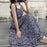 Batik Printed Cotton Dress and Skirt Combo