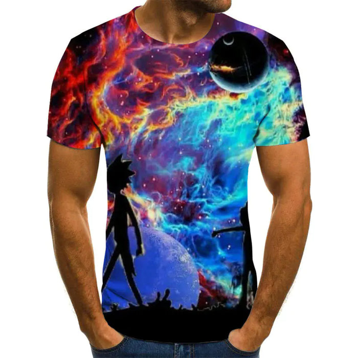 Cosmic Voyager 3D Men's Tee