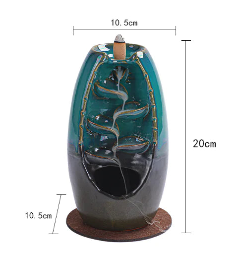 Ceramic Waterfall Incense Burner