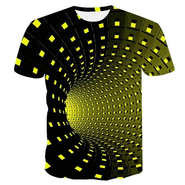 Men's Summer 3D Printed Short Sleeve T-Shirt