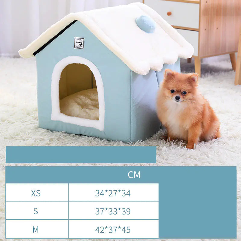 Niche fermée et chauffée pour animaux de compagnie