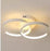 Contemporary Dual Ring LED Ceiling Light