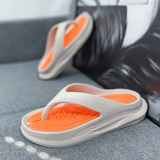 Men's Summer Beach Flip Flops - Durable Casual Sandals